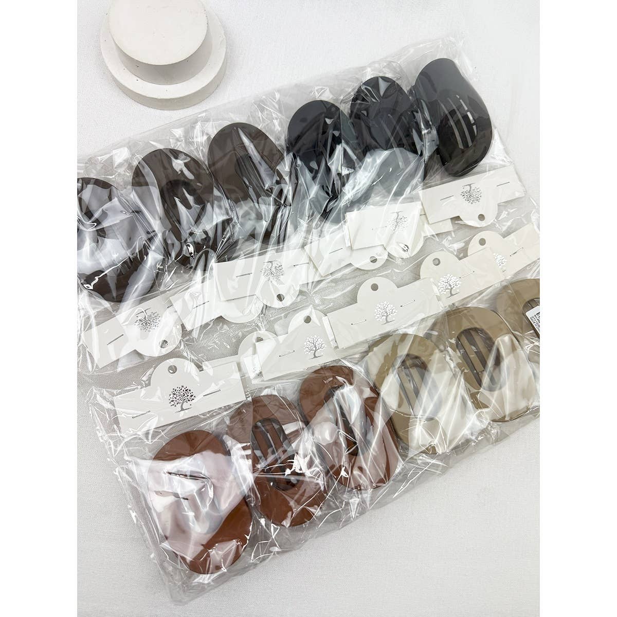 Matte French hair clips