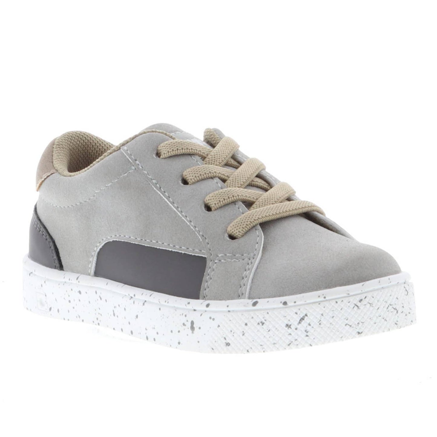 Athletic Kids' Sneakers with Elastic Laces: Grey