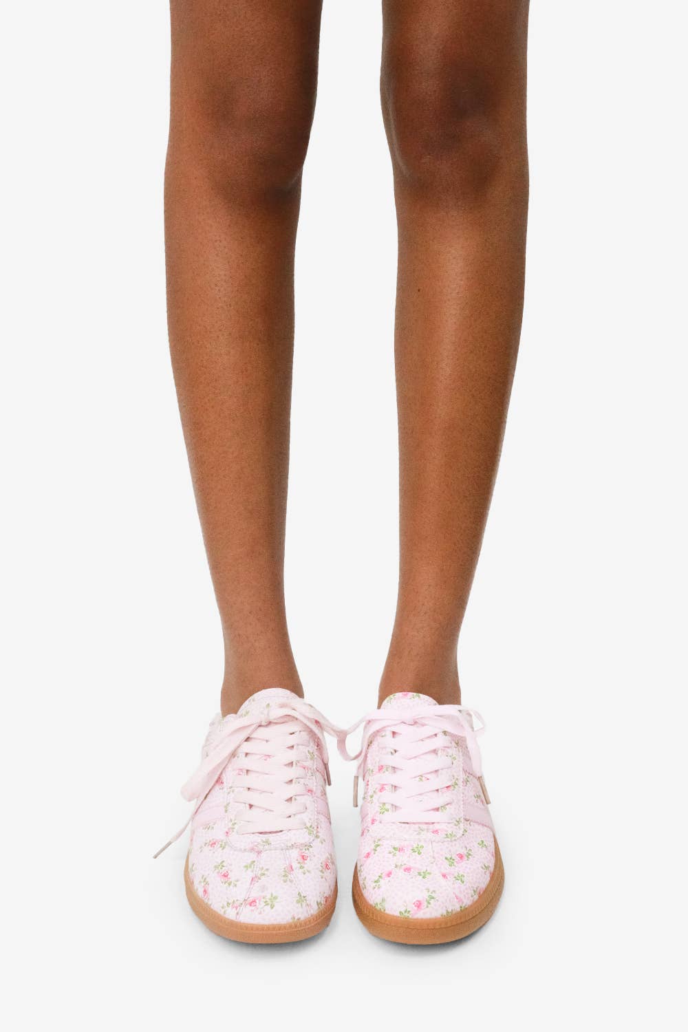 Pink Floral Sneakers