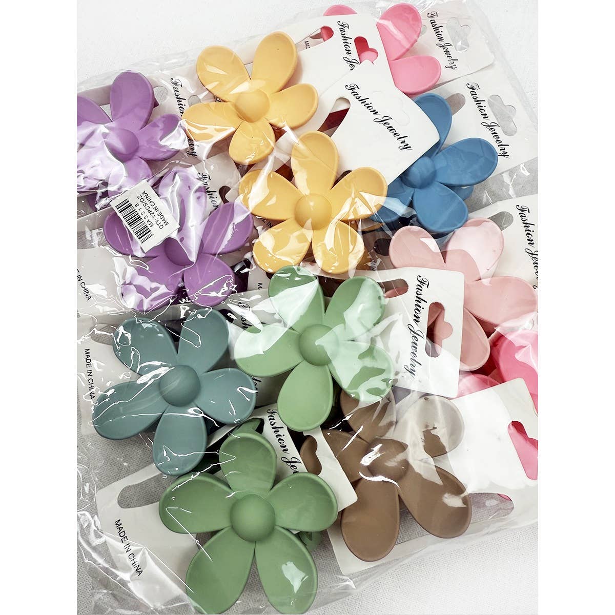 Flower hair clips