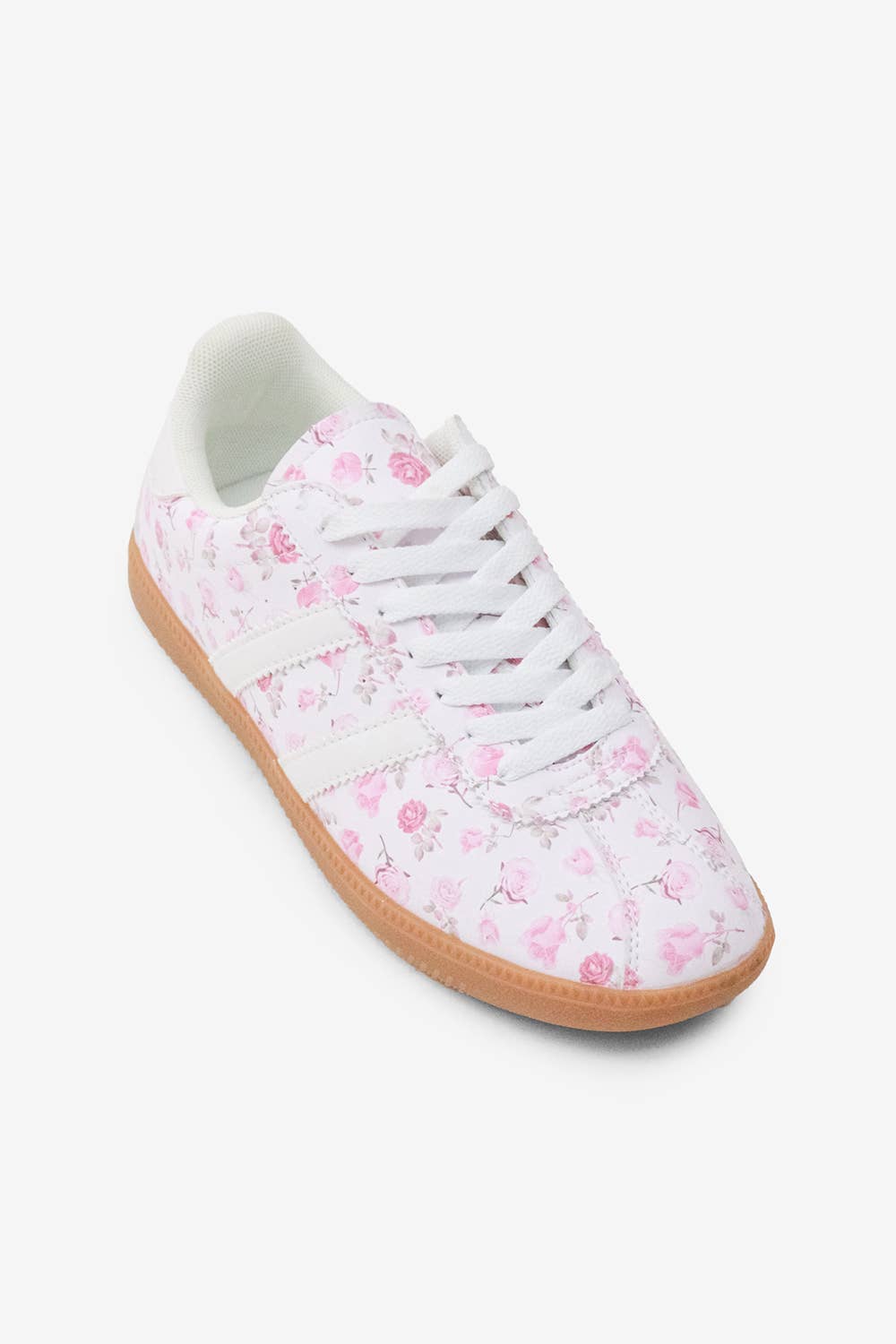 White Floral Sneakers