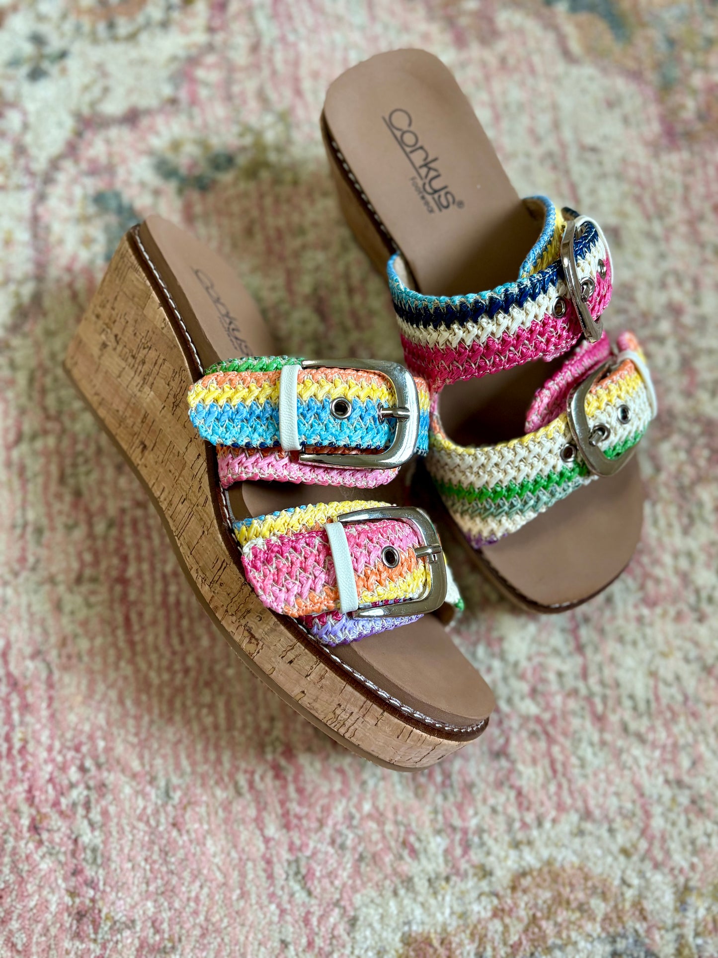Corkys Multicolored wedge