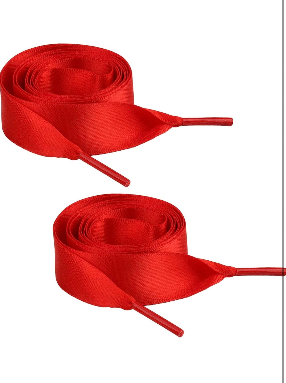 Red ribbon laces