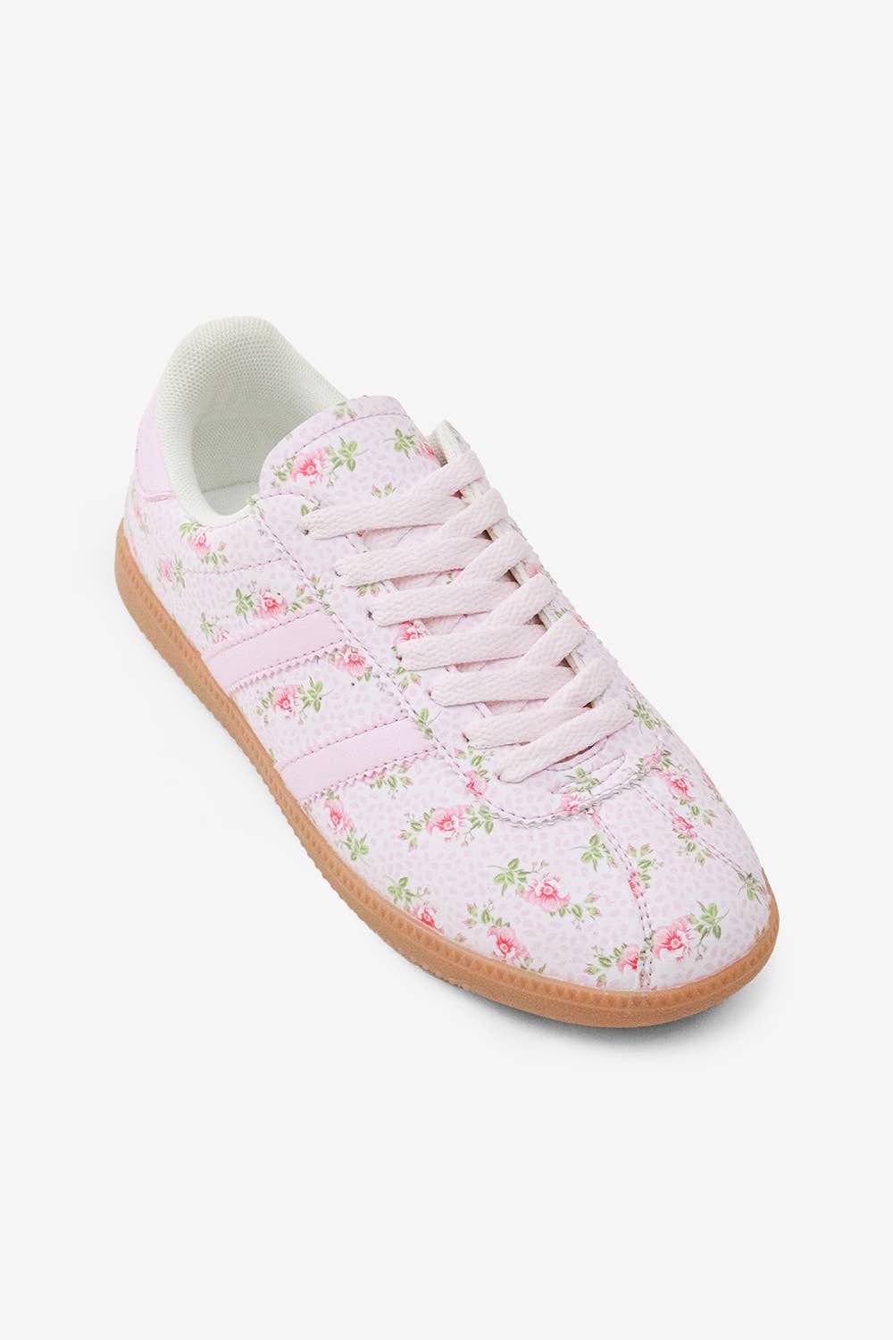 Pink Floral Sneakers