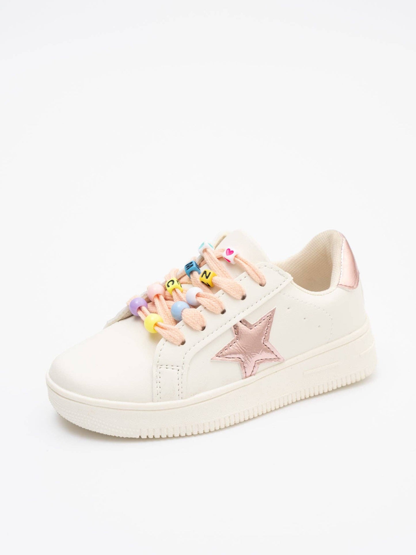 Girls' Sparkle Star Sneaker - Pink Shimmer: 8C