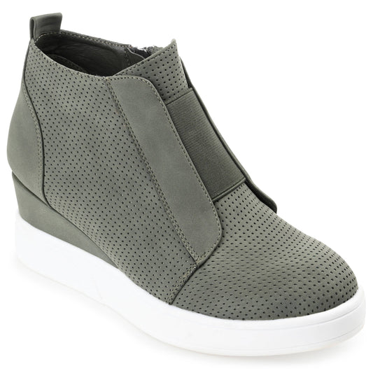 Wedge Sneakers: Olive
