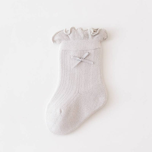Baby lace socks: Gray