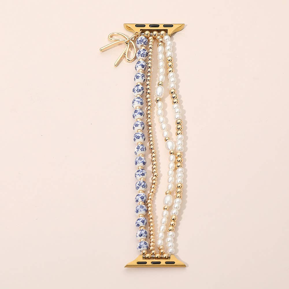 Bow Charm beaded Apple Watch Band