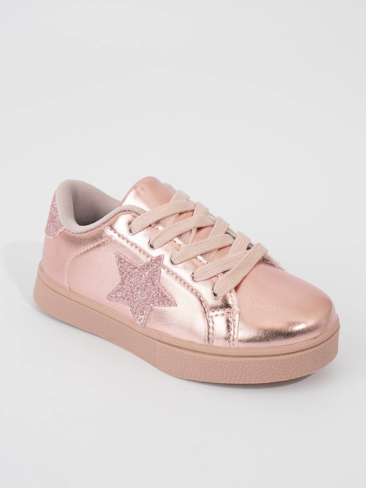 Girls' Sparkle Star Sneaker - Metallic Pink: 13C