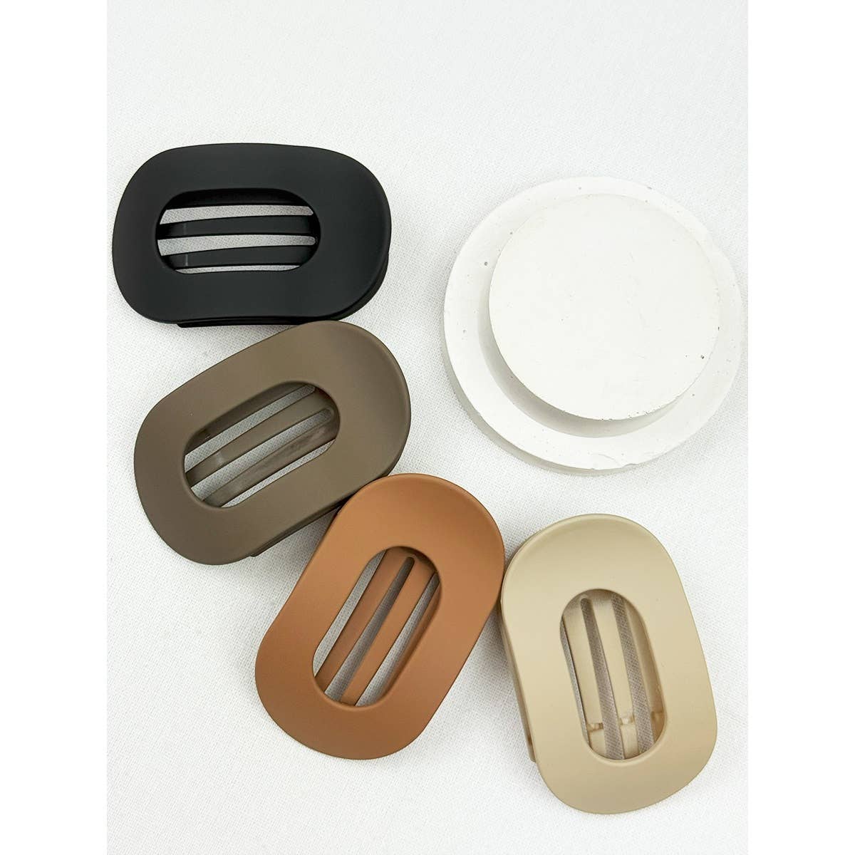Matte French hair clips