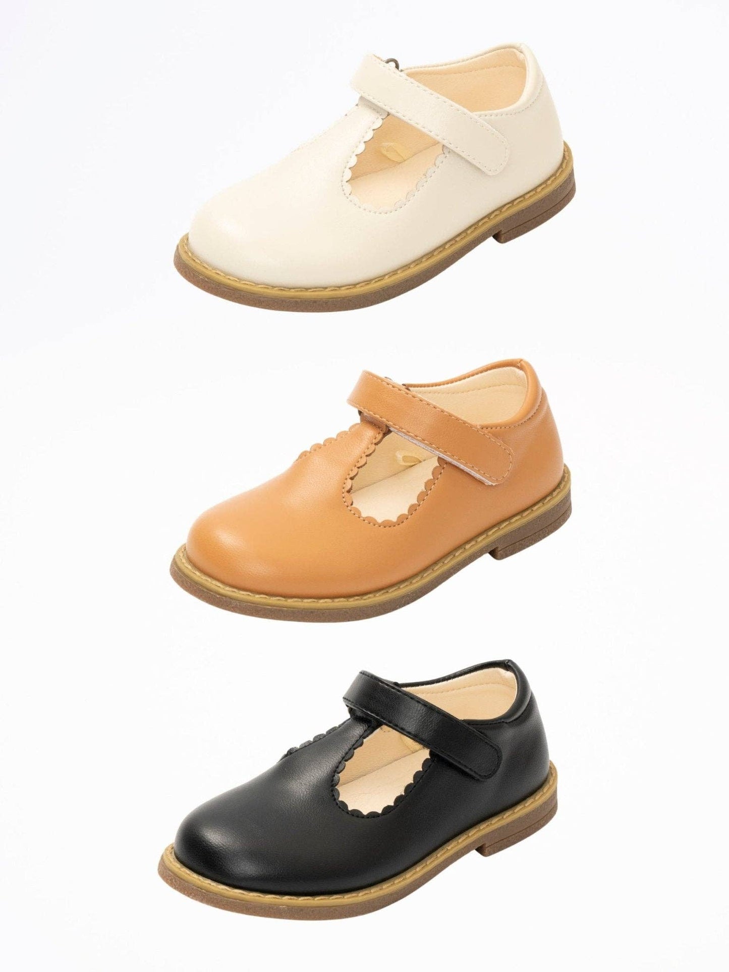 T-Strap Mary Jane Hard Sole Shoes: Hazlenut / 7C
