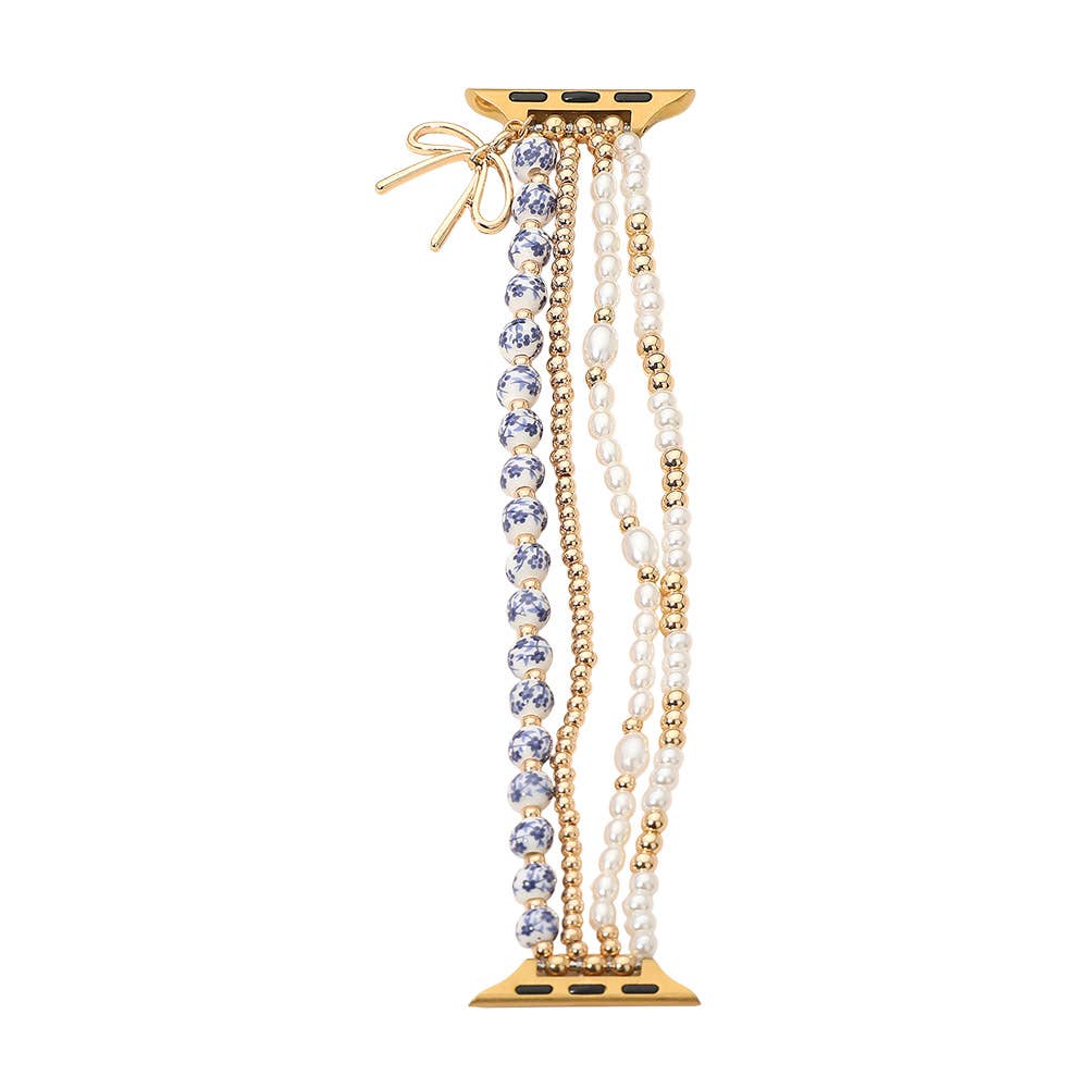 Bow Charm beaded Apple Watch Band