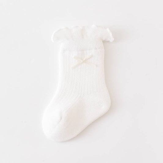 Baby lace socks: White