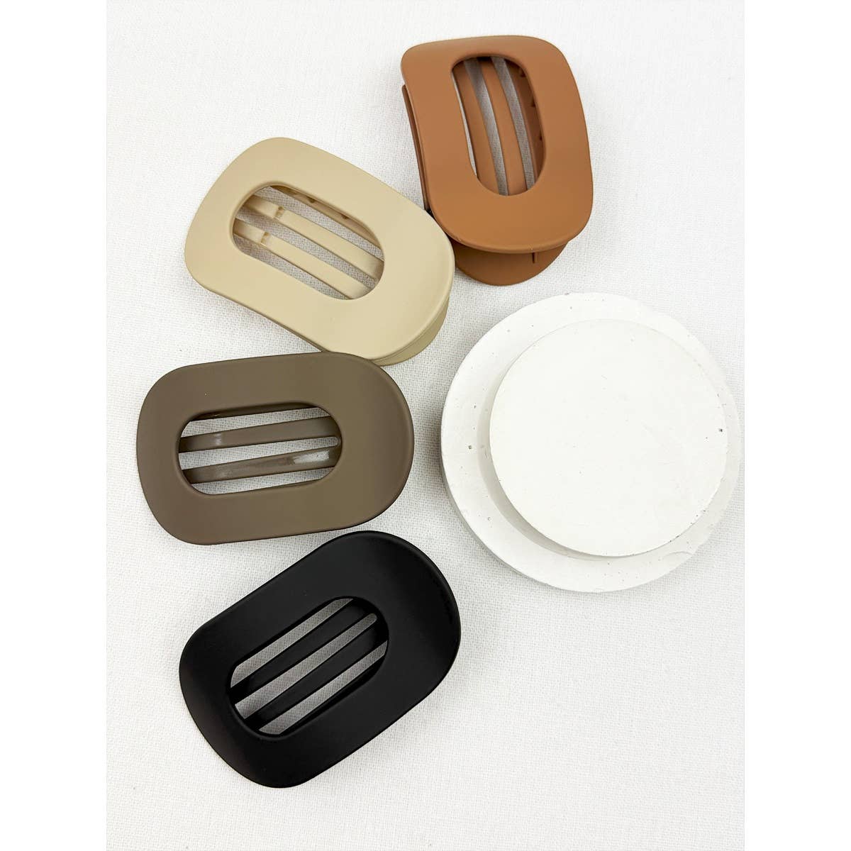 Matte French hair clips