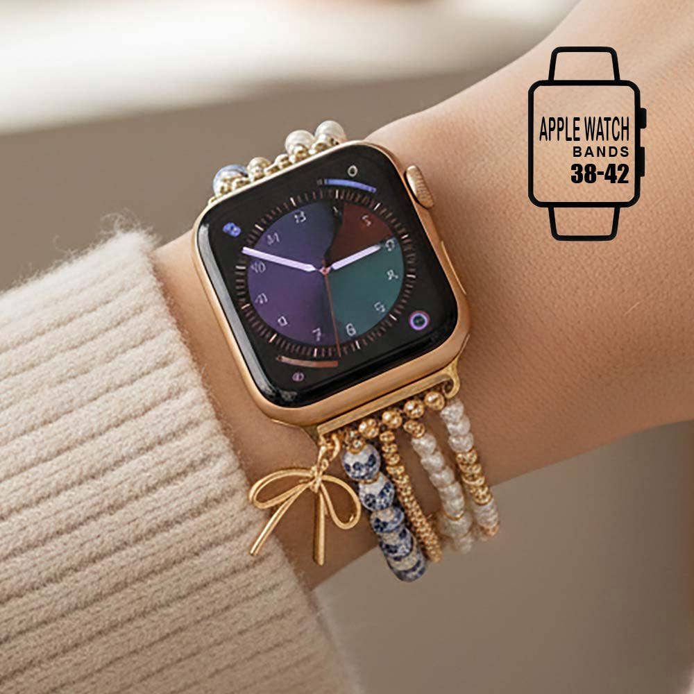 Bow Charm beaded Apple Watch Band
