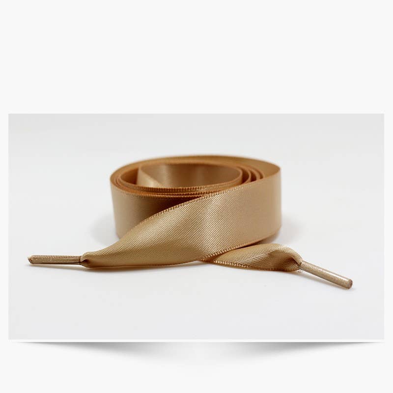 SILK SATIN RIBBON BOW PAIR SHOE LACES | 40SD108: Pink