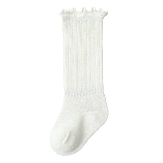 Baby over-the-knee socks: White