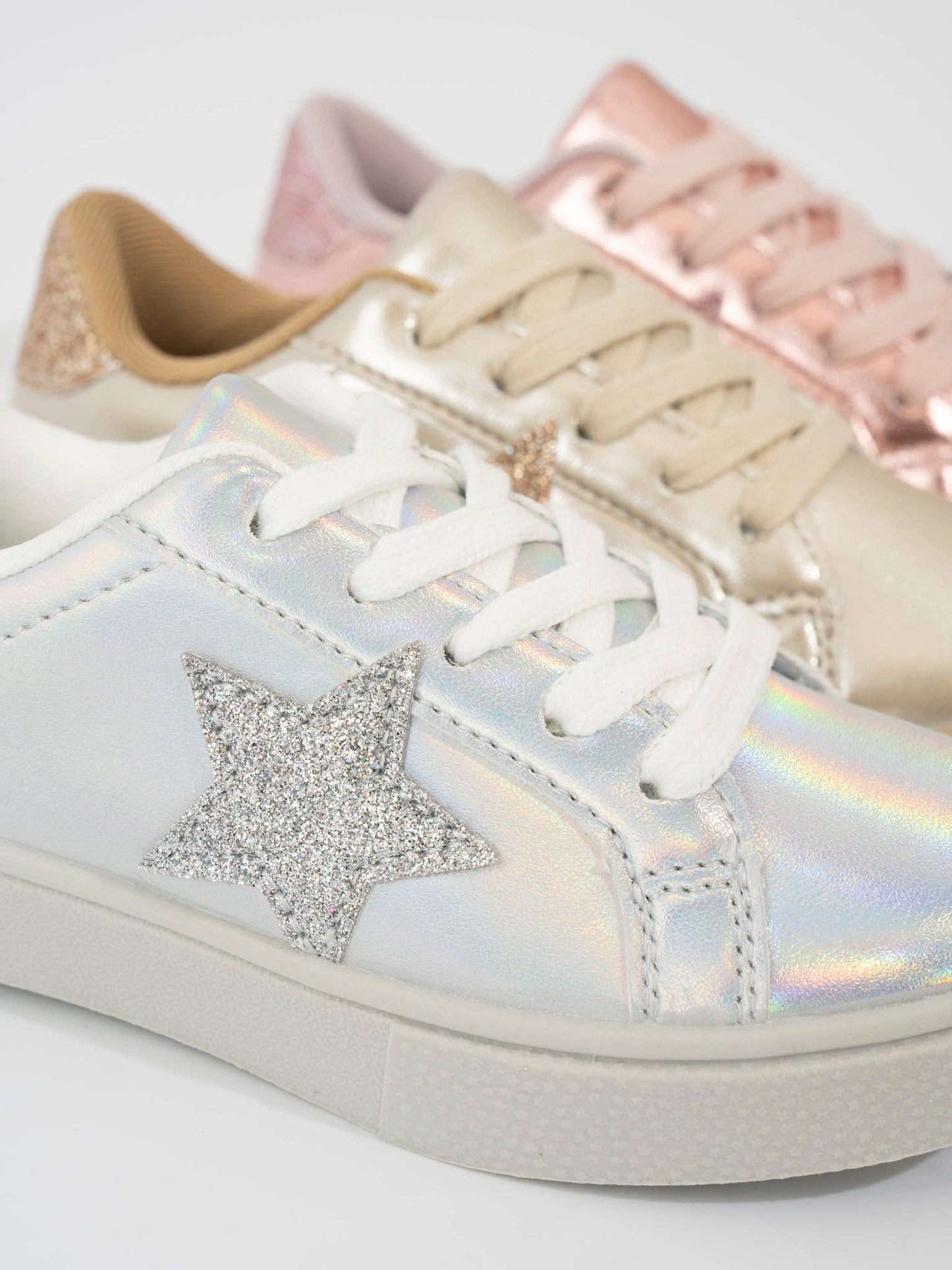 Girls' Sparkle metallic sneaker