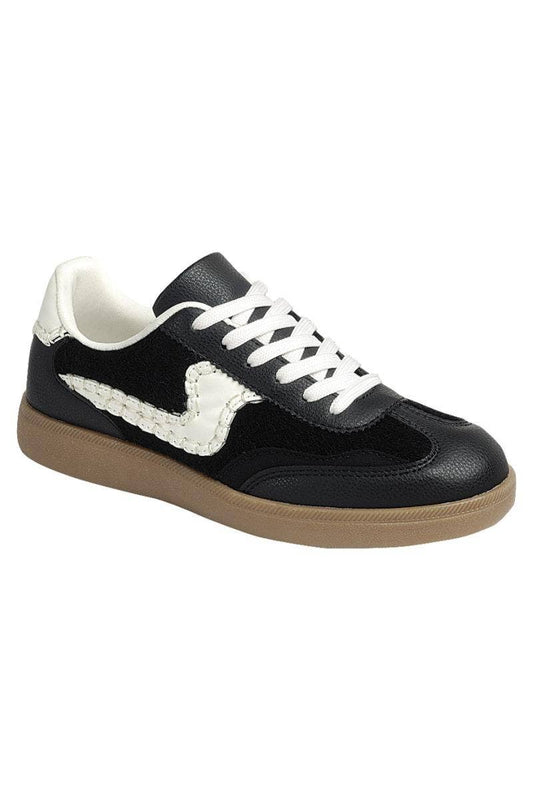 Black with white swoosh