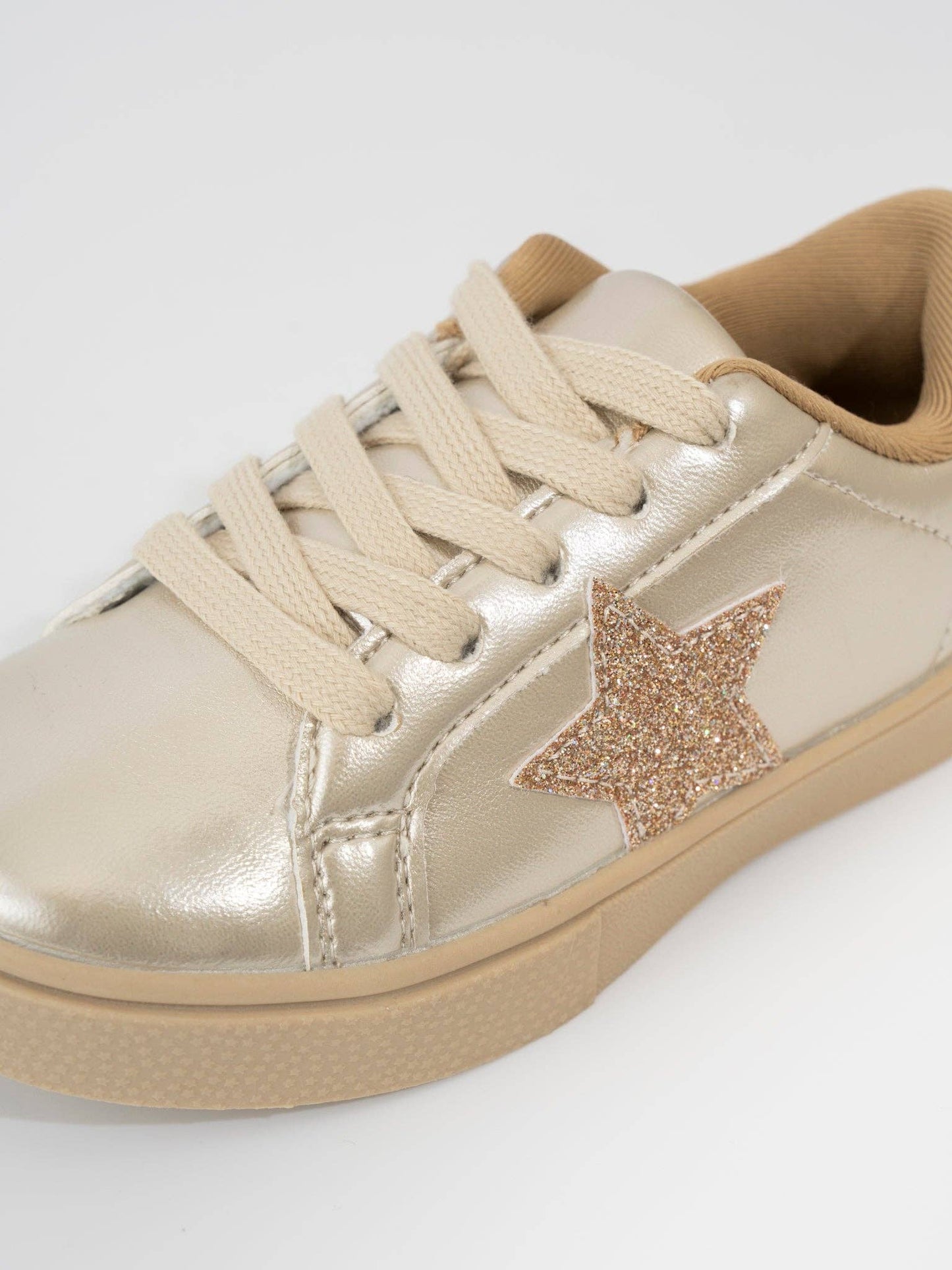 Girls' Sparkle Star Sneaker Metallic Gold