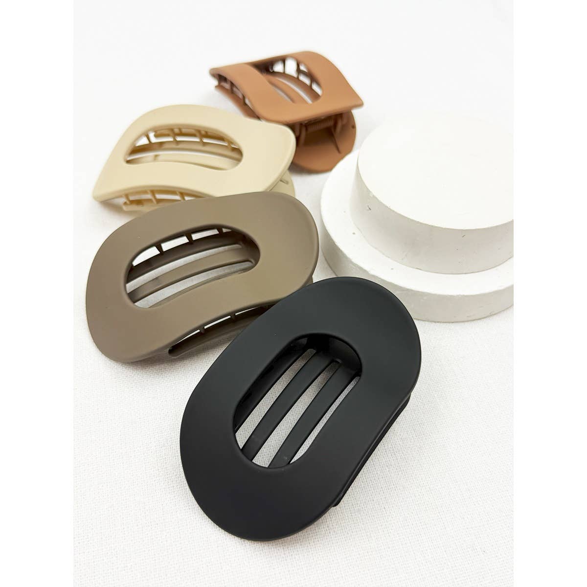 Matte French hair clips