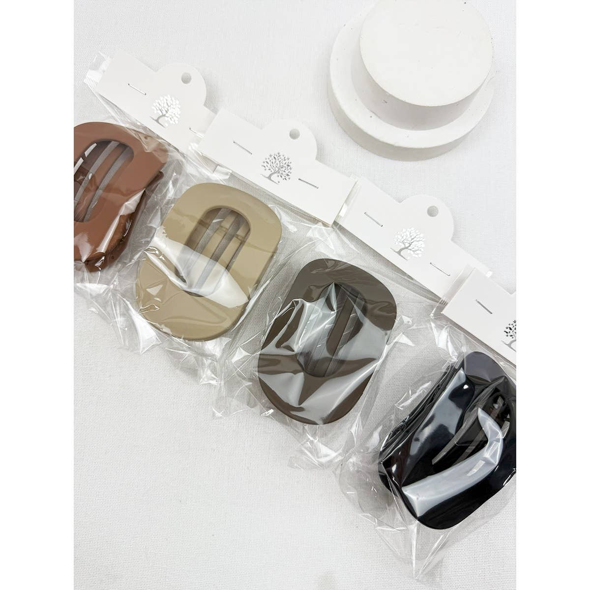 Matte French hair clips