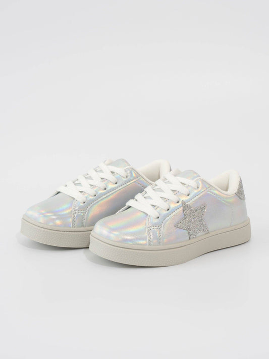 Girls' Sparkle metallic sneaker